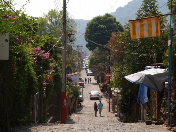 Rua de Tepoztlán, na região central do México